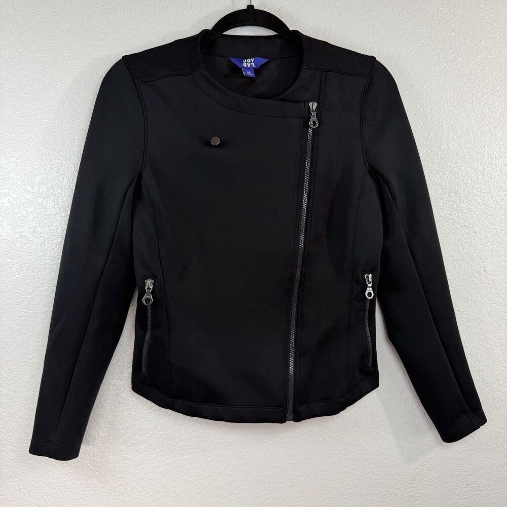 JoyLab Black Scuba Jacket SIZE XS Full Zip Athletic Stretch